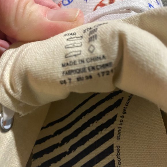 Great hippie "peace" sneakers! Worn just once! - Picture 3 of 3